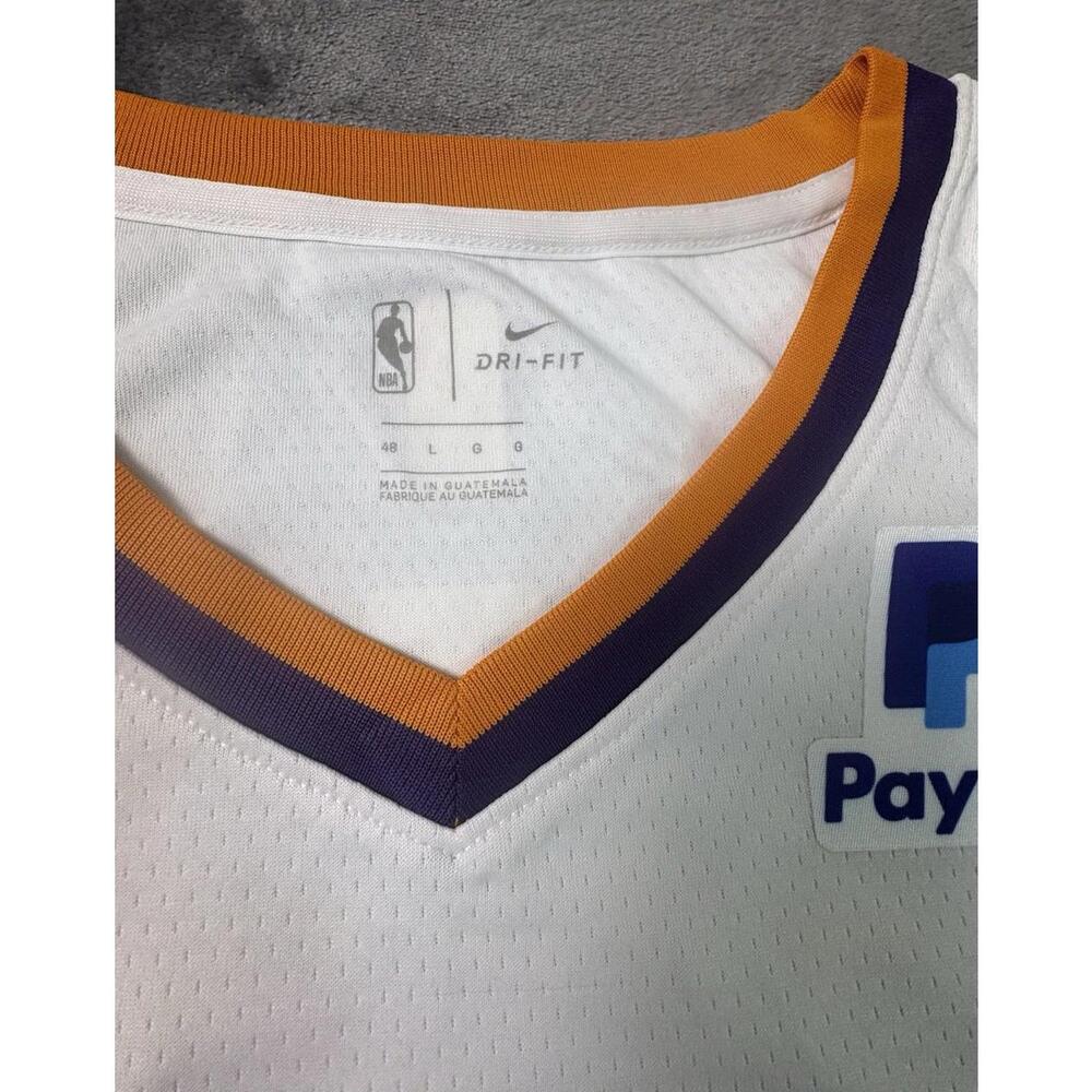 Signed Nike NBA Phoenix Suns Jersey DriFit White Size 48/Large Deandre Ayton NWT - Picture 10 of 13